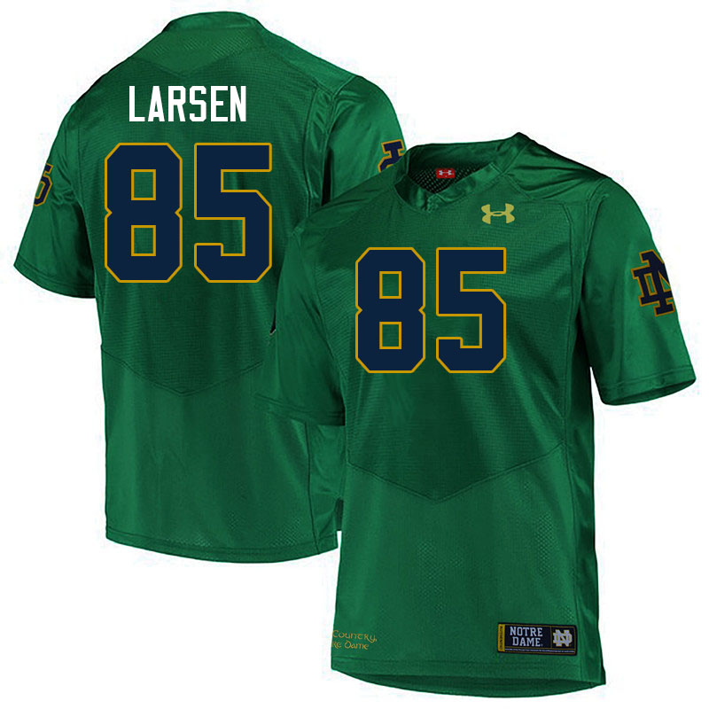 Men #85 Jack Larsen Notre Dame Fighting Irish College Football Jerseys Stitched-Green